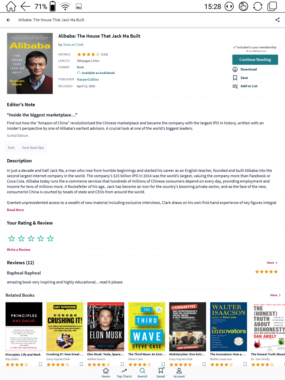 Reading Scribd subscription on BOOX eReader BOOX Malaysia