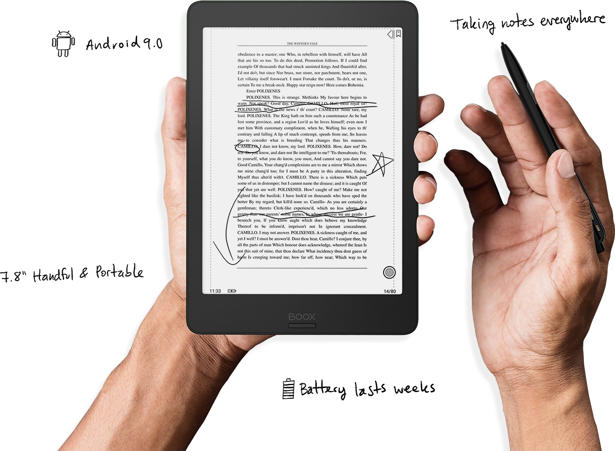 BOOX Nova2, just got better with Android 9.0, New Octa-core processor for weeks long battery life, on top of ease of taking notes everywhere on 300ppi high resolution & glare-free eInk screen in Malaysia Now