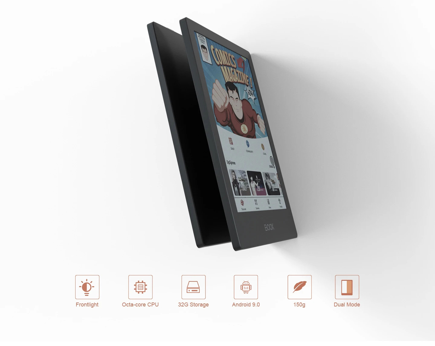 Limited Edition BOOX Poke2 Color Android 9 eReader (32GB), Type-C USB OTG Support Specification Comparison with BOOX Poke2 Android 9 eReader