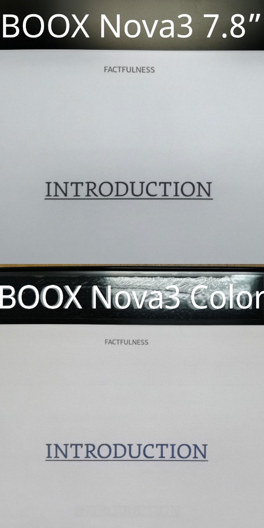 BOOX Nova3 vs BOOX Nova3 Color eInk screen comparison in Malaysia
