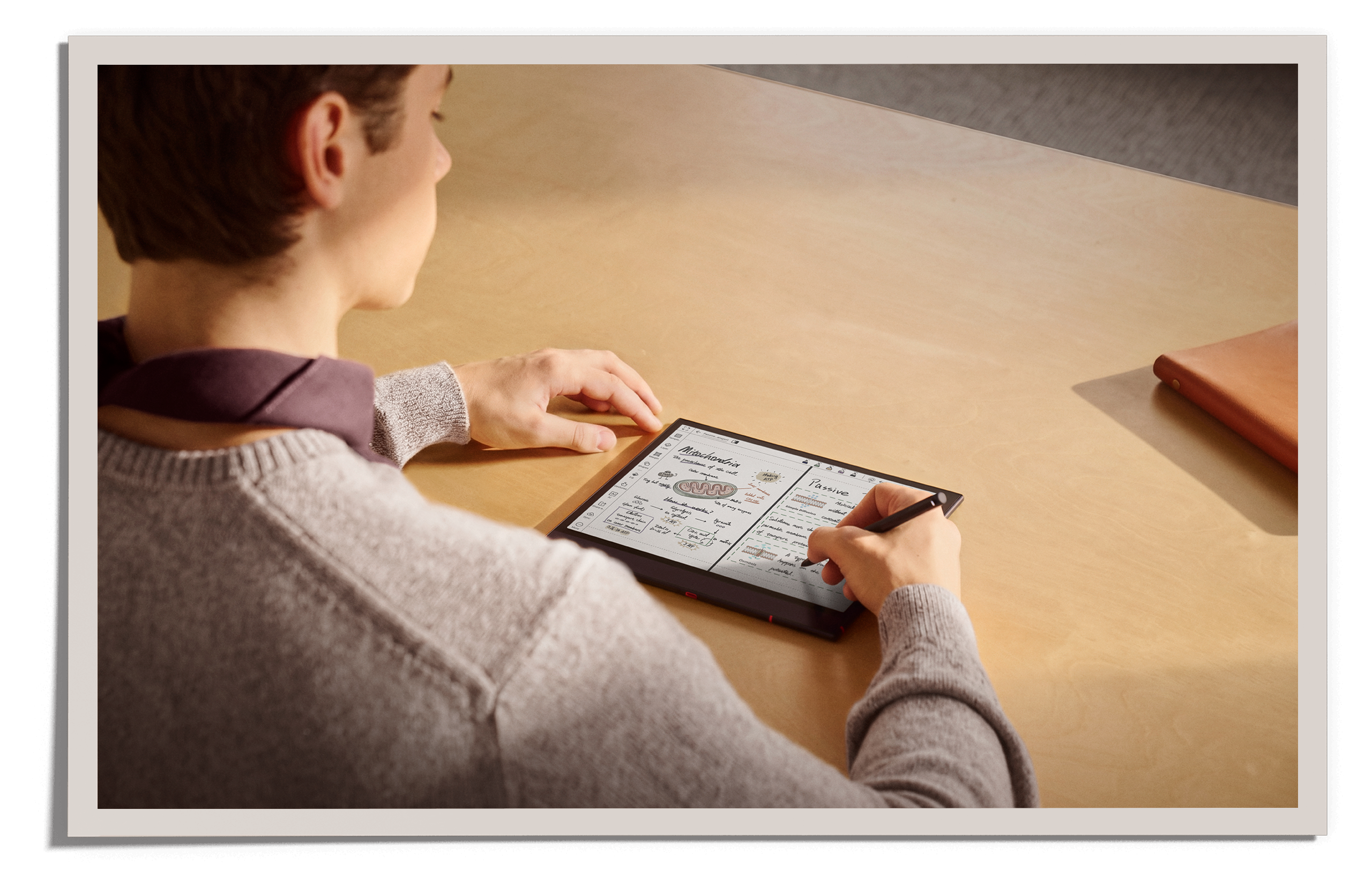 Using BOOX Note Air6 C to organize handwritten study notes